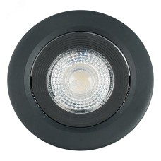 Светильник встраиваемый светодиодный 5W, 4000K, 400Lm, черный, AL540