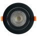 "Светильник встраиваемый светодиодный 12W, 4000K, 960Lm, черный, ""круг"", AL540"