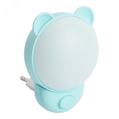 "Светильник-ночник ""Мишка"" 10LED 2700K/6500K 1,2W 220V синий, FN1171"