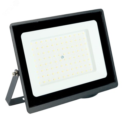 Прожектор светодиодный 2835 SMD 100W 6400K IP65  AC175-265V/50Hz, черный, LL-936