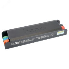 LB004 Трансформатор  для светодиодной ленты с плавным пуском и диммированием 300W 24V IP20, клипсы