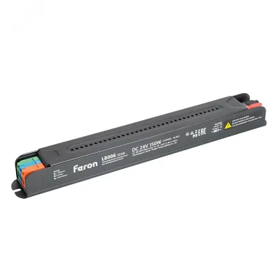 LB006 Трансформатор  для светодиодной ленты с диммированием 150W 24V IP20 , клипсы