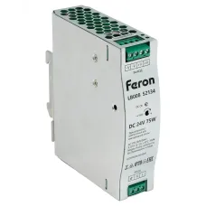 LB008 Трансформатор электронный на DIN-рейку 75W 24V 32*125.2*102мм IP20