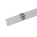 CAB243 Профиль накладной 10х10мм, алюминиевый , серебро, 2м( в комплекте 2 заглушки, 4 крепежа)
