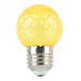 Лампа светодиодная, (1W) 230V E27 желтый G45 прозрачная, LB-385
