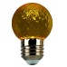 Лампа светодиодная, (1W) 230V E27 желтый G45 прозрачная, LB-385