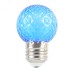 Лампа светодиодная, (1W) 230V E27 синий G45 прозрачная, LB-385