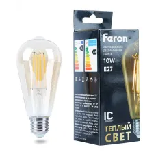 Лампа светодиодная, (10W) 230V E27 2700K ST64, LB-64