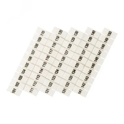 Маркеры для UT/ST/Push-in 2,5 с нумерацией 100-150 (100 шт.) EKF