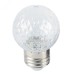 Лампа светодиодная, (1W) 230V E27 6400K G45 прозрачная, LB-385