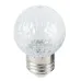 Лампа светодиодная, (1W) 230V E27 6400K G45 прозрачная, LB-385