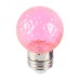 Лампа светодиодная, (1W) 230V E27 розовый G45 прозрачная, LB-385