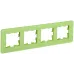 BRITE Рамка 4 поста РУ-4-2-Бр стекло эко грин RE IEK BRITE Рамка 4 поста РУ-4-2-Бр стекло эко грин RE IEK