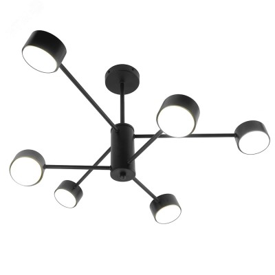Светильник потолочный GX53 15Wx6, 230V, черный, AL270 GELA