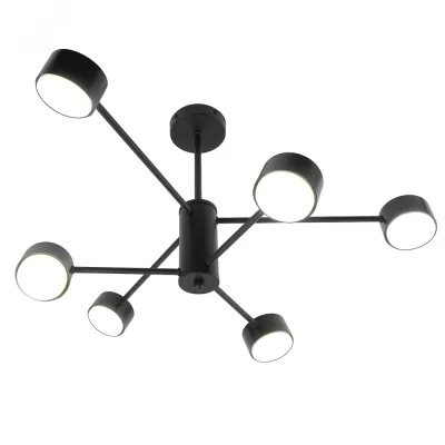 Светильник потолочный GX53 15Wx6, 230V, черный, AL270 GELA