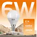 Лампа Gauss Elementary Шар 6W 420lm 3000K Е14 LED 1/10/100