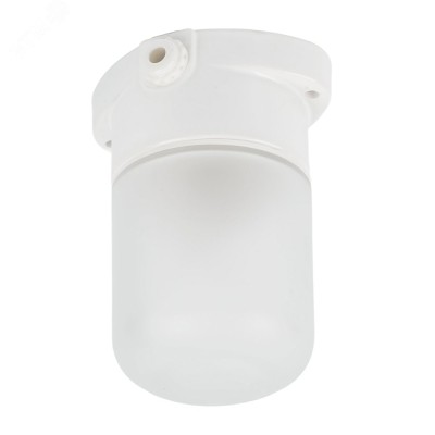 Светильник НББ 01-60-101 112х137х112мм, E27 max 60Вт, прямой керам. корпус, стекло, IP65, белый