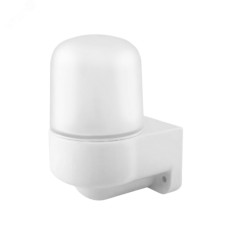 Светильник НББ 01-60-103 115х150х110мм, E27 max 60Вт, угловой керам. корпус, стекло, IP65, белый