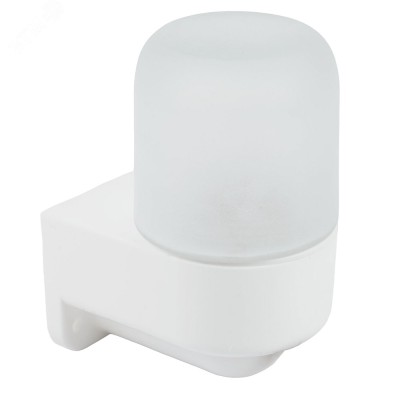 Светильник НББ 01-60-003 152х112х82мм, E27 max 60Вт, угловой пласт. корпус, стекло, IP65, белый