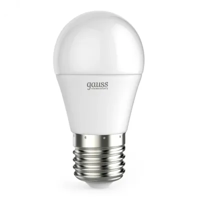 Лампа Gauss Elementary Шар 12W 880lm 3000K Е27 LED 1/10/100
