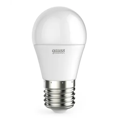 Лампа Gauss Elementary Шар 12W 950lm 6500K Е27 LED 1/10/100