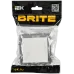 BRITE Выключатель 1-клавишный 10А безвинтовое крепление ВС11-1-0-БрБ белый IEK