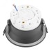 Светильник потолочный встраиваемый, 15W 230V GX53, черный, круг, без лампы, DL513
