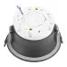 Светильник потолочный встраиваемый, 15W 230V GX53, черный, круг, без лампы, DL513