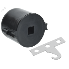 Коробка потолочная Л253М У3 D=75х62мм для монолитного строительства (с крюком) IEK