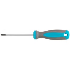 Отвертка, CrV сталь, прорезиненная ручка PH0X75 мм