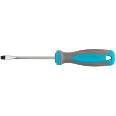 Отвертка, CrV сталь, прорезиненная ручка SL6X100 мм