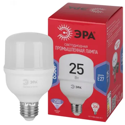 Лампа светодиодная ЭРА RED LINE LED POWER T70-25W-6500-E27 R E27 R 25 Вт колокол холодный белый свет