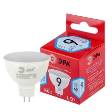 Лампочка светодиодная ЭРА RED LINE LED MR16-9W-840-GU5.3 R GU5.3 9 Вт софит нейтральный белый свет