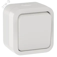 TORS Выключатель кнопочный 10А IP55 TS310 белый IEK