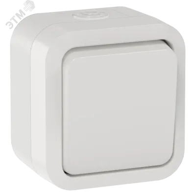 TORS Выключатель кнопочный 10А IP55 TS310 белый IEK