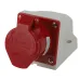 Розетка ЭРА R(OUT)-16-3P-PE-IP44 стационарная наружная 114 3Р+РЕ 16А 380В IP44