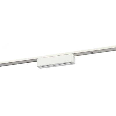 Светильник светодиодный трековый с направленным светом для тонкой магнитной системы 6Вт 4000К белый TRM-S5-2-6W4K-WH