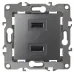 12-4110-12 ЭРА Устройство зарядное USB, 230В/5В-2100мА, IP20, Эра12, графит (6/60/1920)