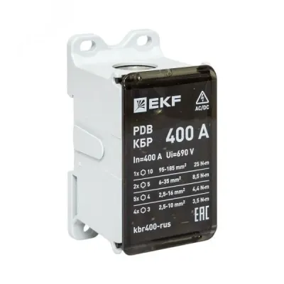 Клеммный блок распределительный КБР 400A EKF