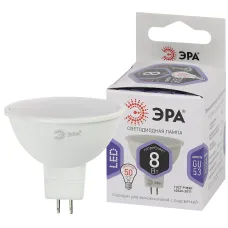 Лампочка светодиодная ЭРА STD LED MR16-8W-860-GU5.3 GU5.3 8Вт софит холодный дневной свет