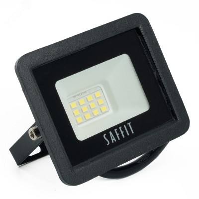 Прожектор светодиодный 2835SMD, 10W 4000K AC220V/50Hz IP65, черный в компактном корпусе, SFL90-10