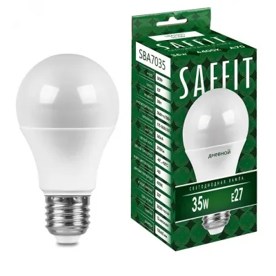 Лампа светодиодная, 35W 230V E27 6400K A70, SBA7035