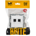 BRITE Розетка компьютерная двойная RJ45 кат.6 РК11-2-БрАБ арктический белый IEK