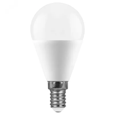 Лампа светодиодная, 15W 230V E14 4000K G45, SBG4515