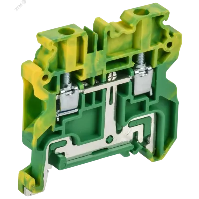 ARMAFIX Колодка клеммная CY4 PE винтовая 4мм2 проходная заземляющая Ex IEK