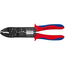 Пресс-клещи для резки и зачистки кабеля, опрессовки наконечников и штекеров, 240 мм, двухкомпонентные рукоятки