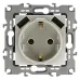 12-4109-15 ЭРА Розетка 2P+E 16A-250В, штор. с 2xUSB 5В-3А, Эра12, перламутр (10/100/2000)
