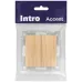Переключатель Intro Accent 6-107-11 двойной, 10А-250В, IP20, СУ, AL/CU, сосна
