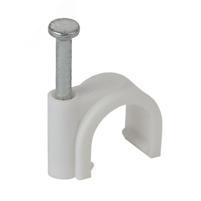 ЭРА Скоба 14мм круглая пластиковая (50шт) (200/2400)