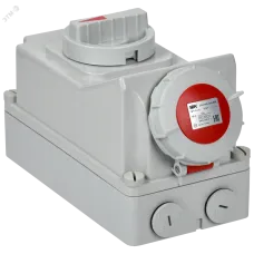 Розетка с механической блокировкой ССИ-815 16А 6ч 380В 3P+PE+N IP67 IEK